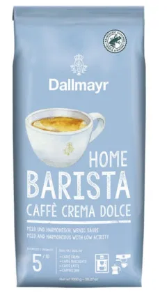 Dallmayr Home Barista Cafe Crema Dolce 8 x 1 kg cała ziarnista